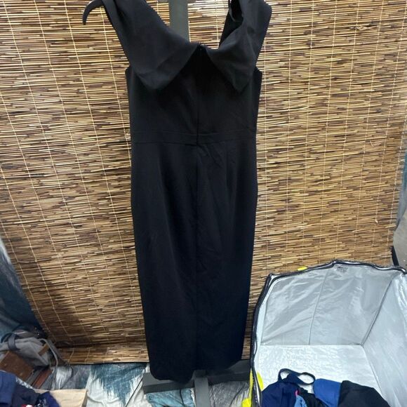 Xscape Petite Off-the-Shoulder Gown - Black Size 8P - Picture 3 of 3
